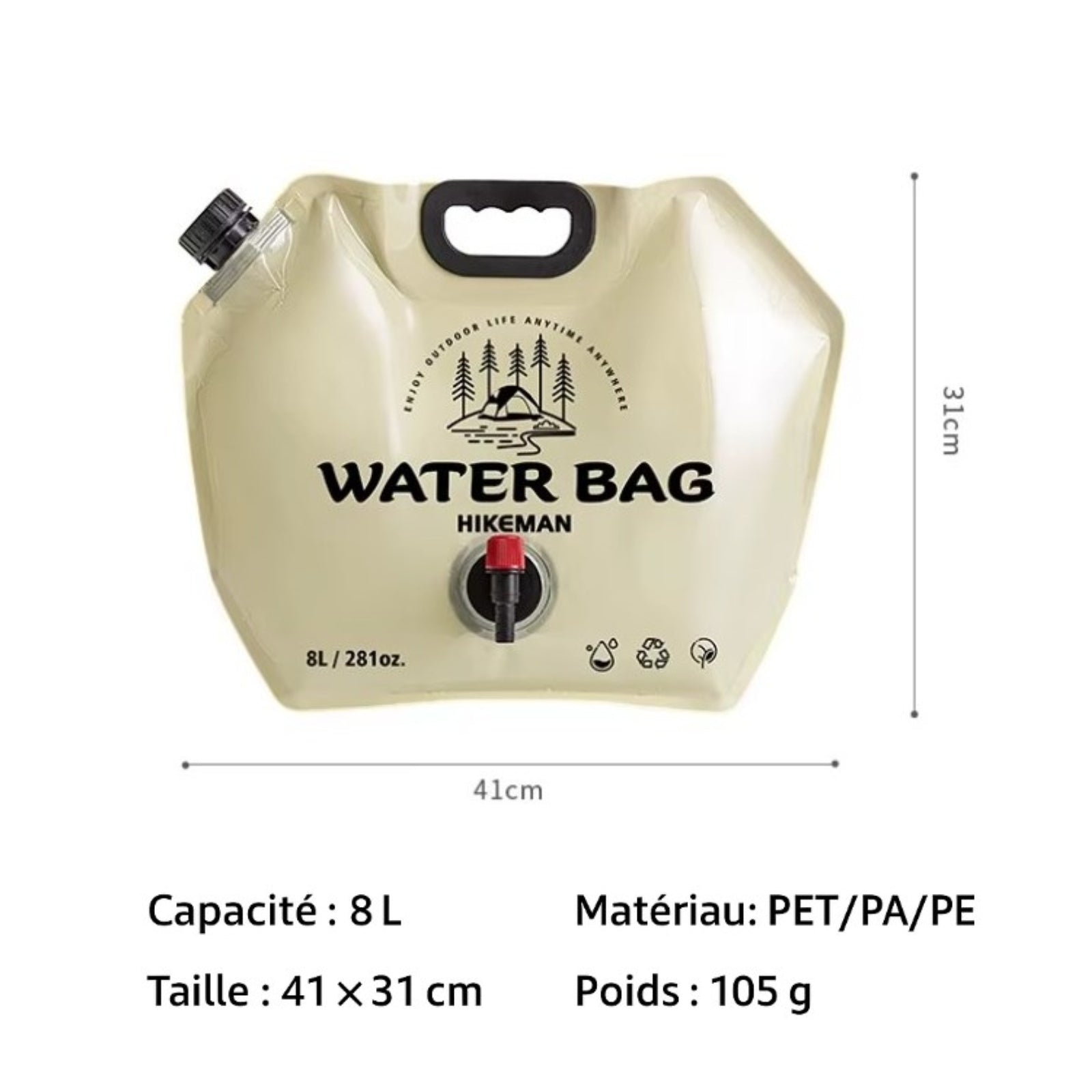 Poche à eau pour randonnée